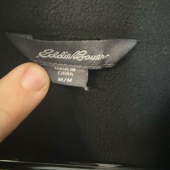 Eddie Bauer Soft Shell Jacket Medium Black Mens - Picture 2 of 4